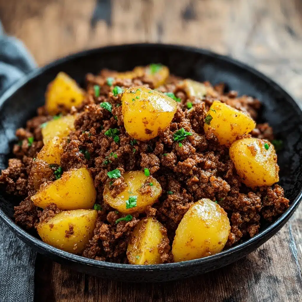 Savory Ground Beef with Potatoes Recipe - Recipe Image