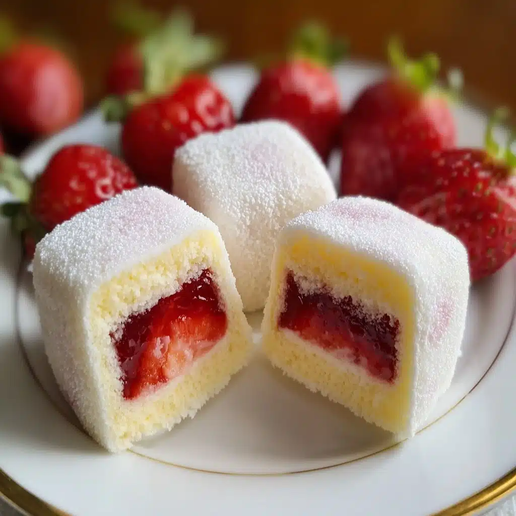 Strawberry Mochi Cake Recipe