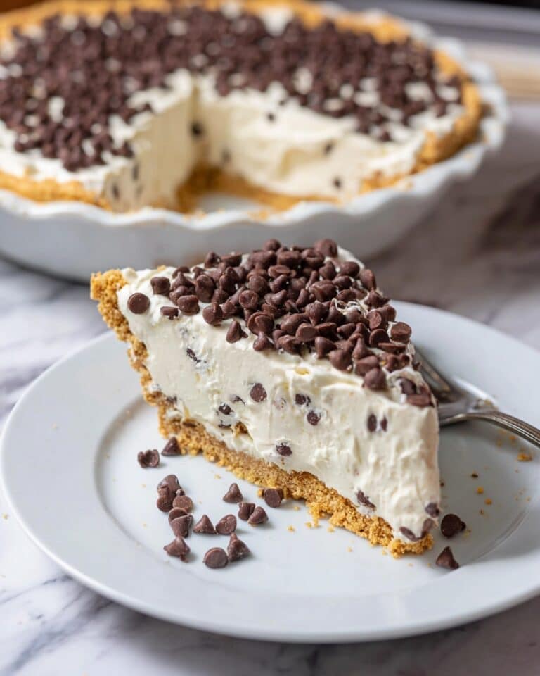 Chocolate Chip Cannoli Pie Recipe