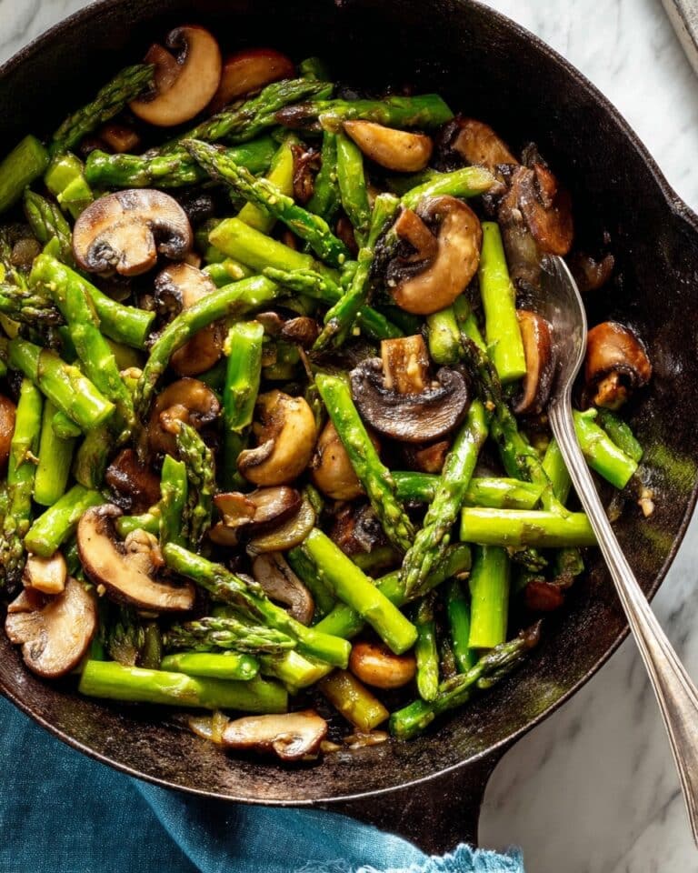 Sauteed Asparagus and Mushrooms Recipe