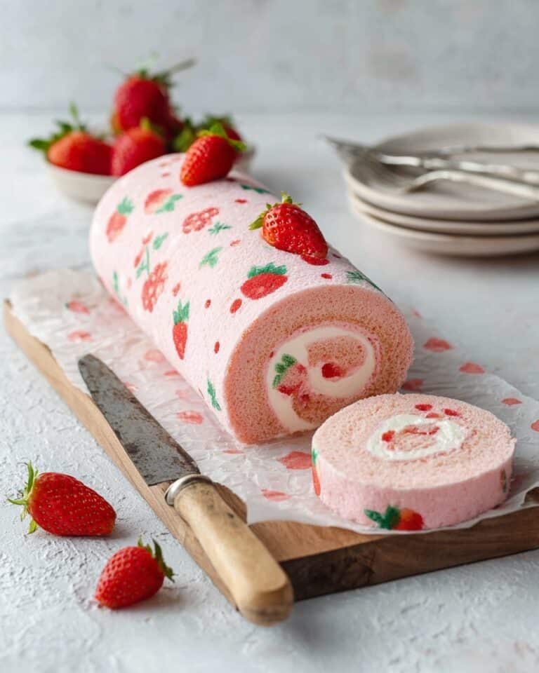 Strawberry Cake Roll Recipe
