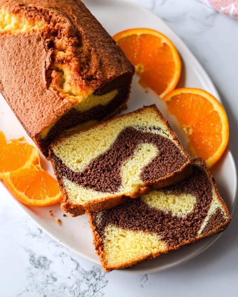 Chocolate and Orange Marble Cake Recipe