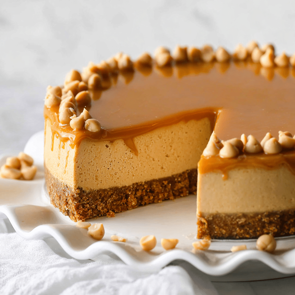 Loaded Butterscotch Cheesecake Recipe - Recipe Image