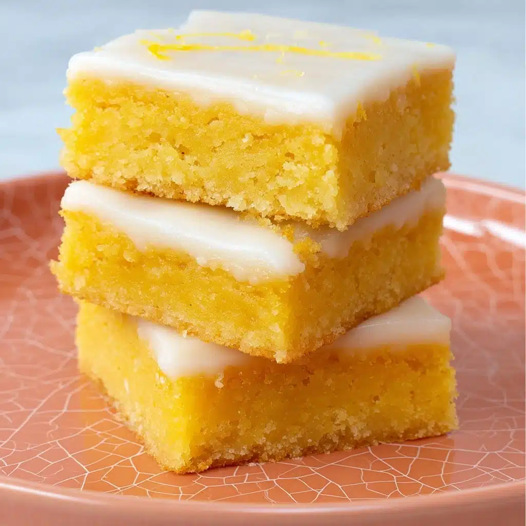 Easy Fudgy Lemon Brownies Recipe - Recipe Image