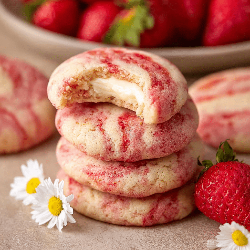 Strawberry Cheesecake Cookies Recipe - Recipe Image
