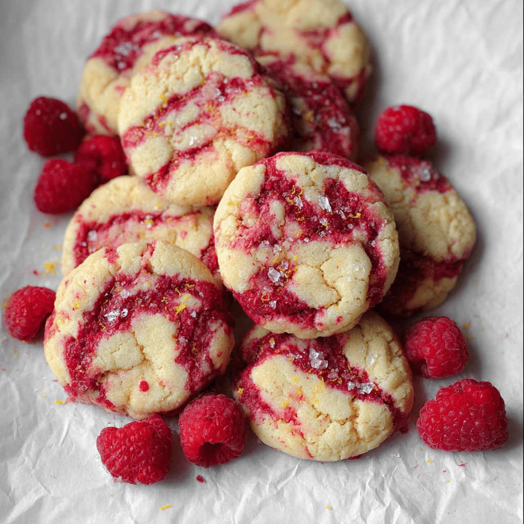 Lemon Raspberry Cookies Recipe - Recipe Image