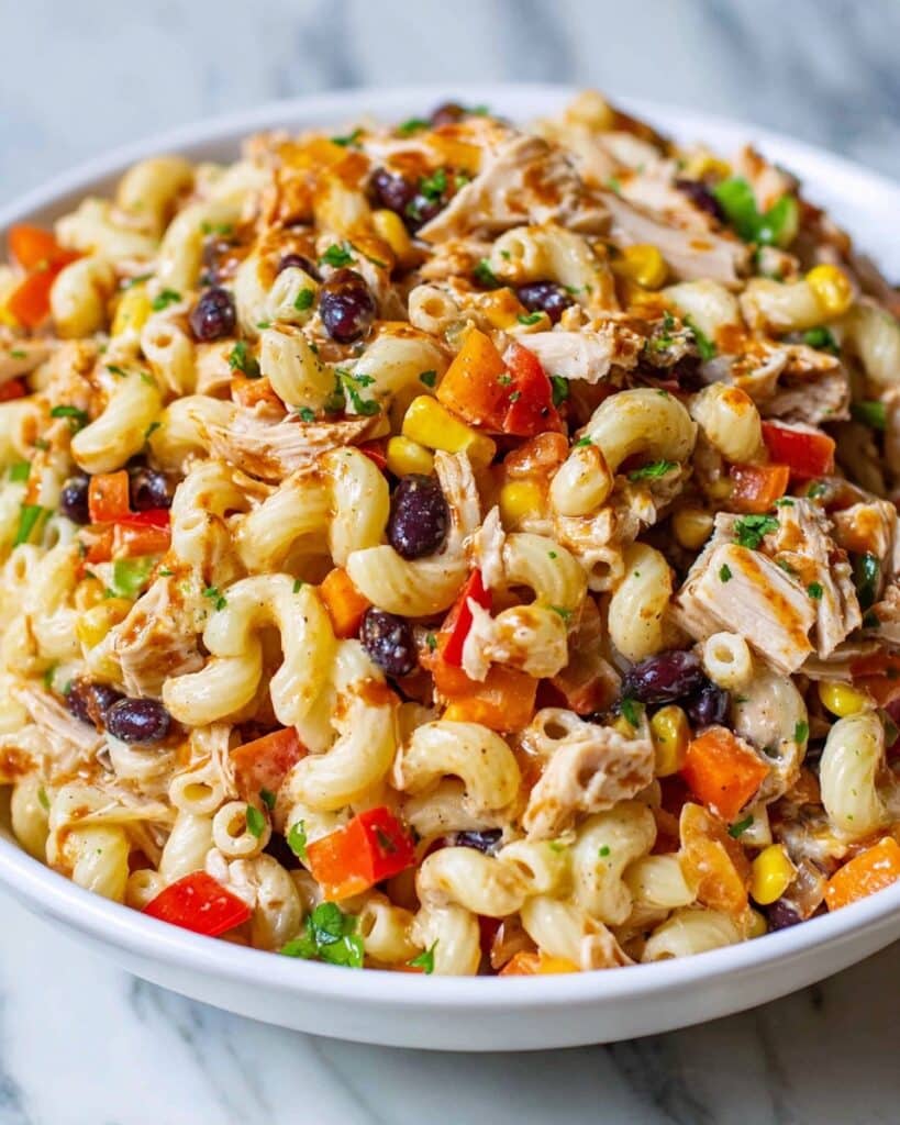 BBQ Chicken Pasta Salad Recipe