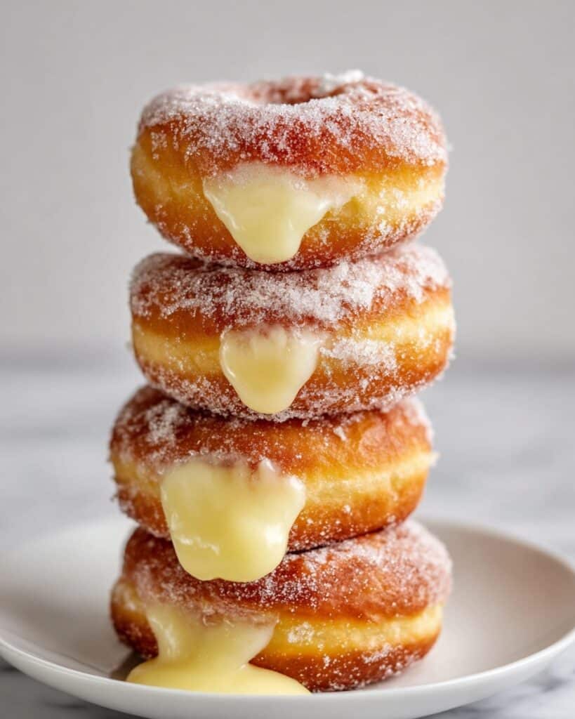 Bomboloni: Italian Sugar-Coated Donuts Filled with Classic Pastry Cream Recipe