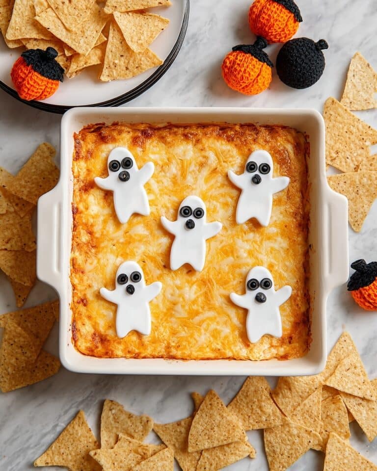 Halloween Buffalo Chicken Dip (Boo-ffalo Dip) Recipe