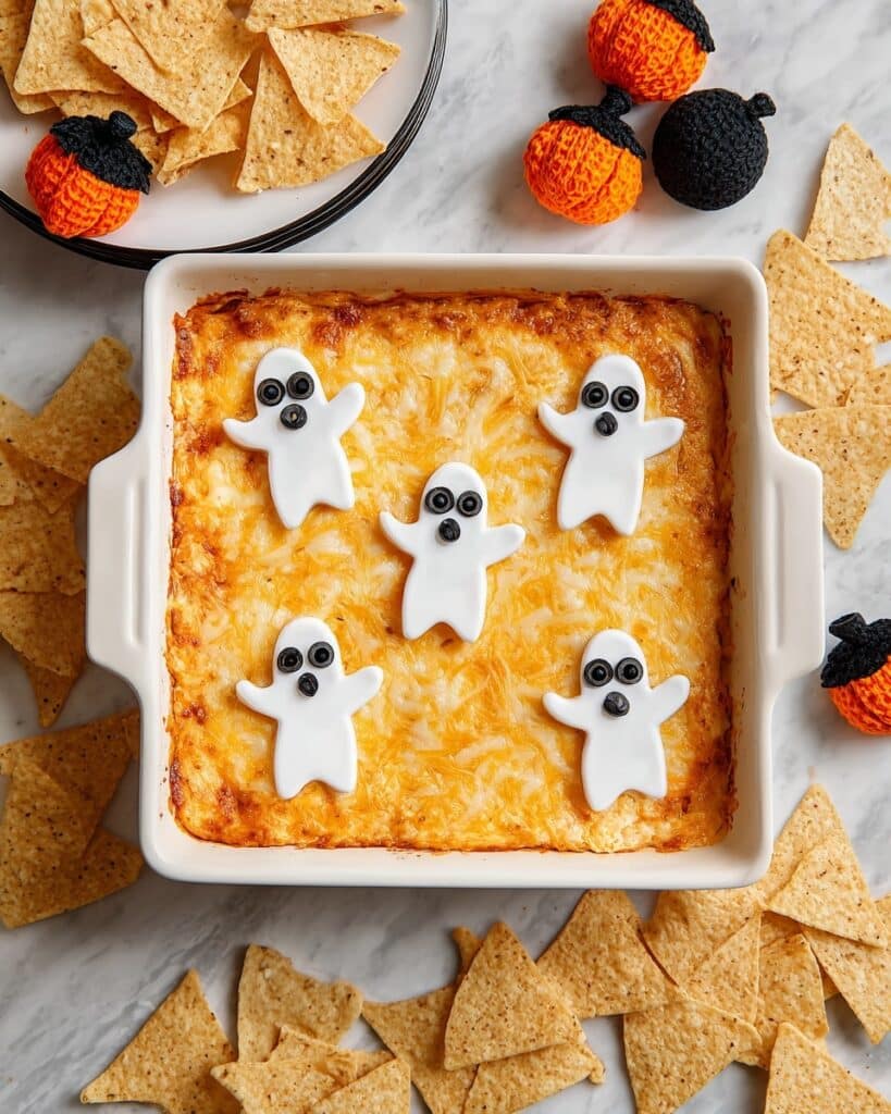 Halloween Buffalo Chicken Dip (Boo-ffalo Dip) Recipe