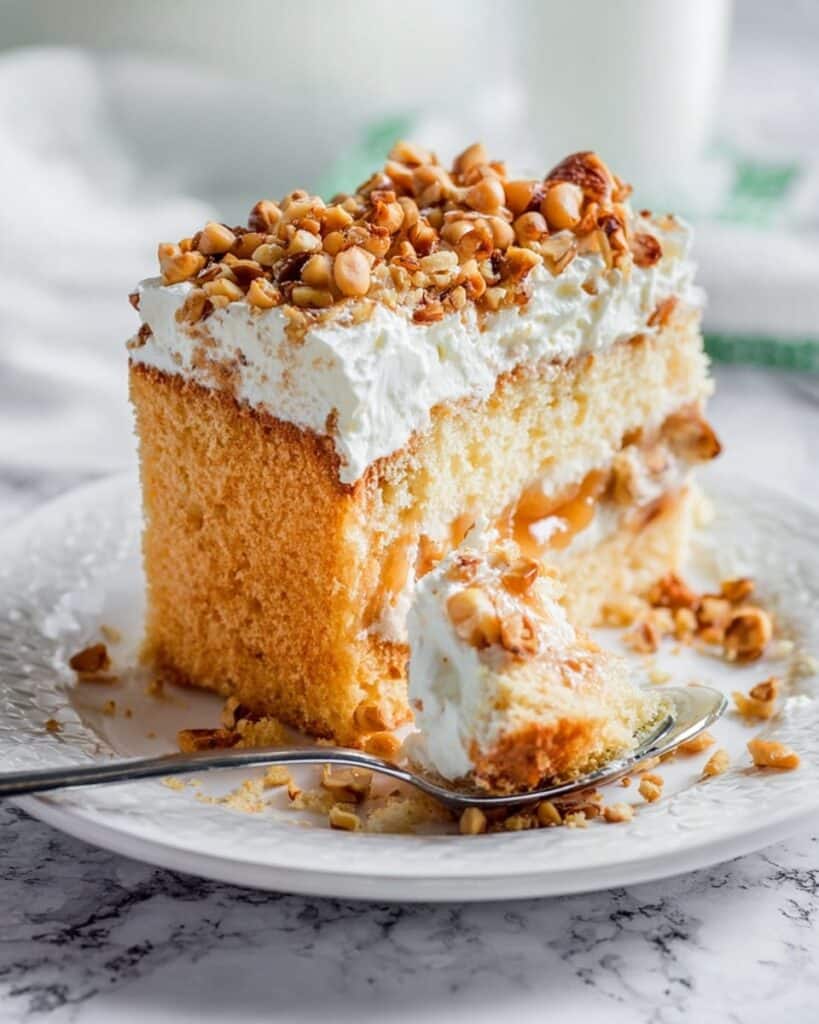 Butter Pecan Dulce de Leche Poke Cake Recipe