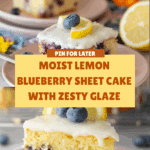 Lemon Blueberry Sheet Cake Recipe