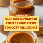 Rich Maple Pumpkin Coffee Syrup Recipe