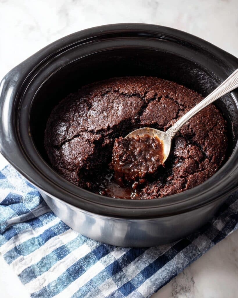 Slow Cooker Chocolate Lava Cake Recipe
