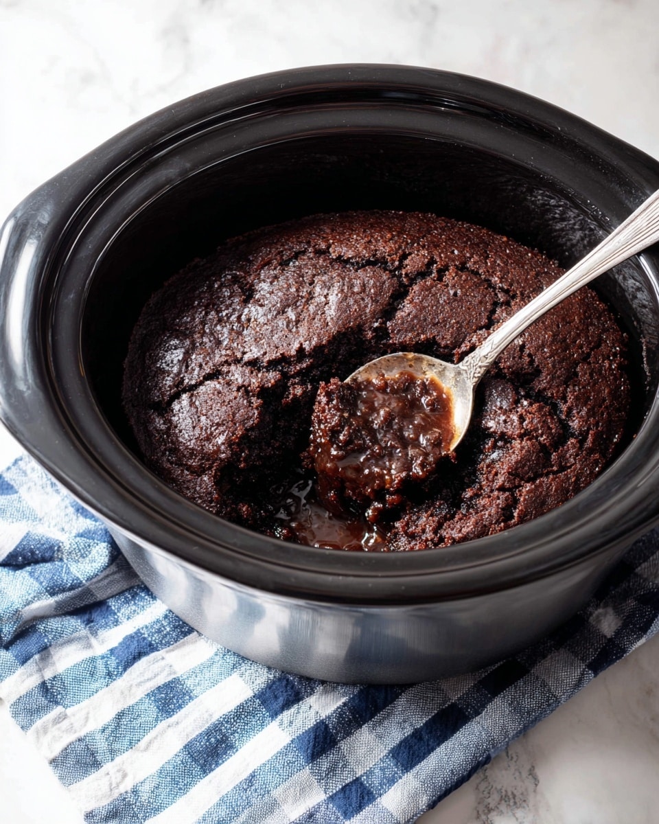 Slow Cooker Chocolate Lava Cake Recipe