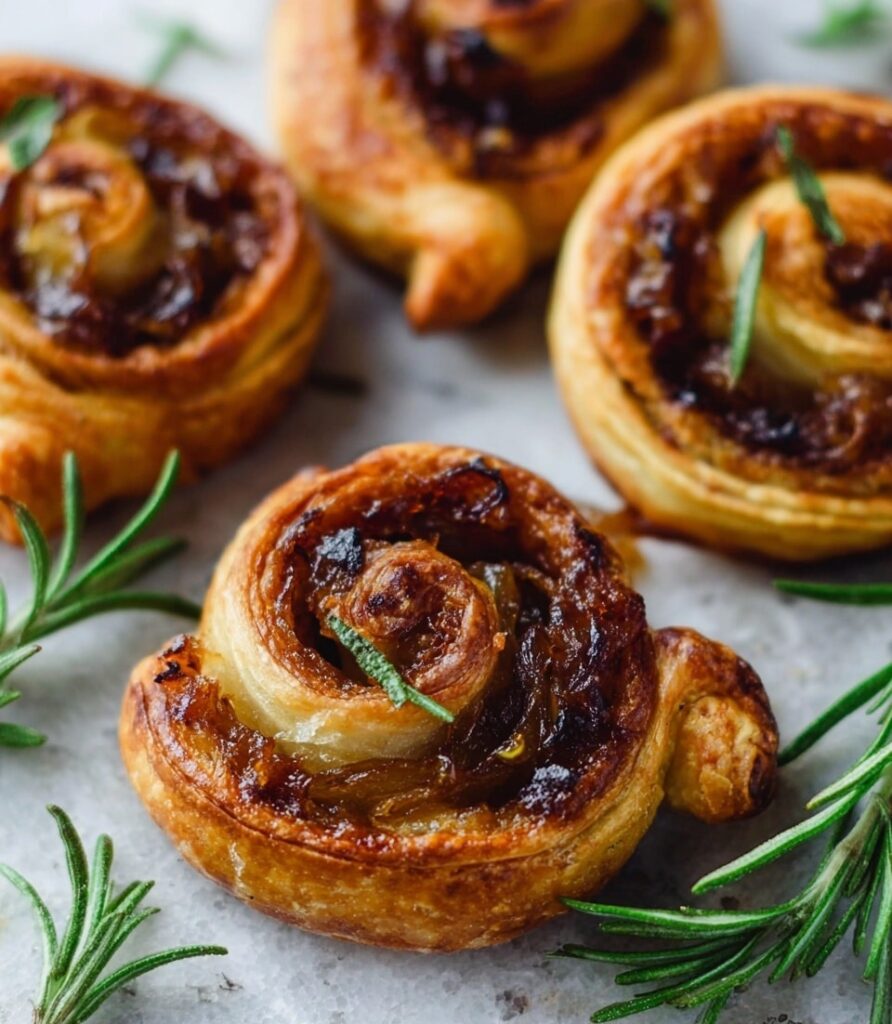 Blue Cheese, Fig, and Caramelized Onion Palmiers Recipe