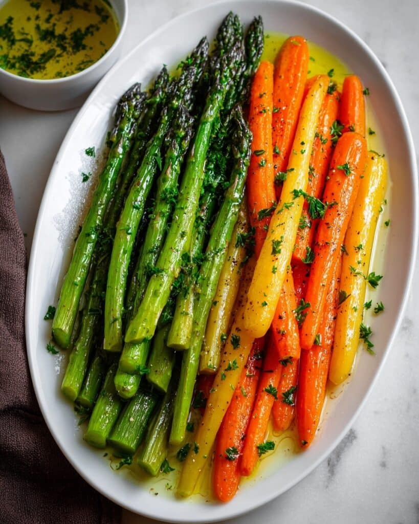 Roasted Carrots & Asparagus Recipe