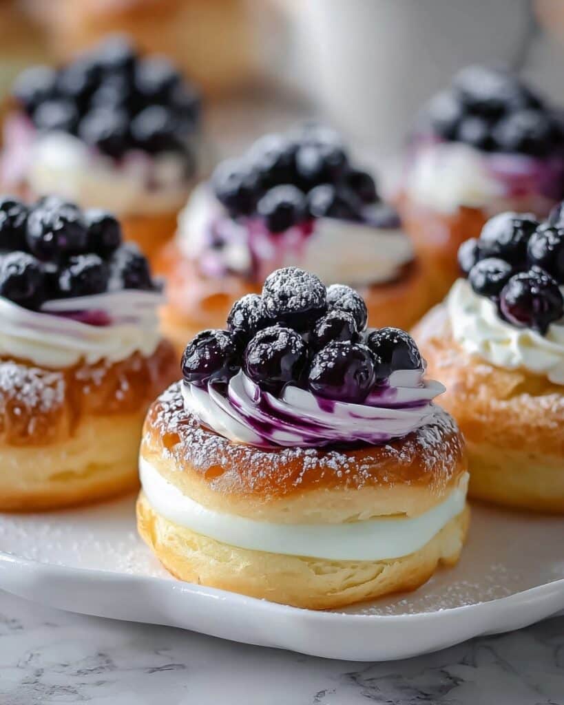 5-Ingredient Blueberry Cheesecake Rolls Recipe