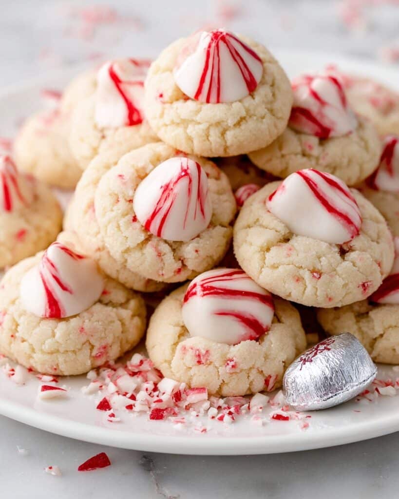 Candy Cane Kiss Cookies Recipe