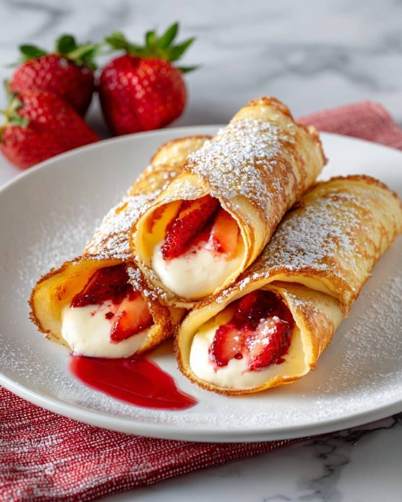 Strawberry Cheesecake Chimichangas Recipe