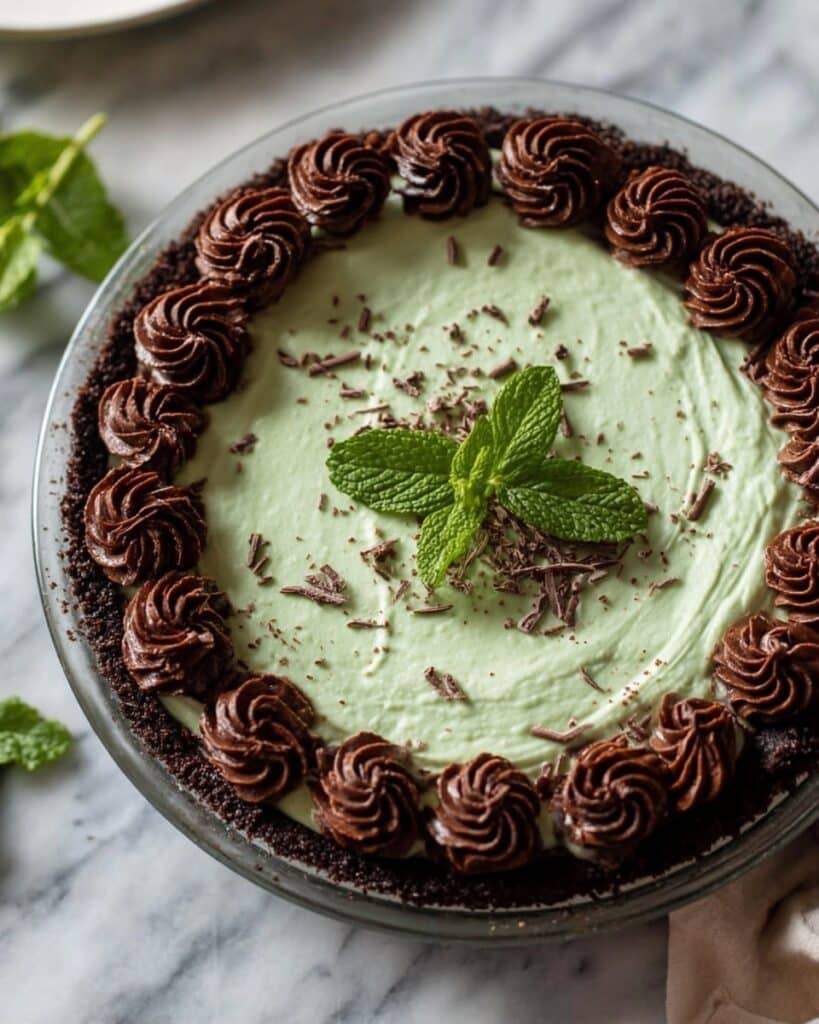 Crème de Menthe Pie (Mint Chocolate) Recipe