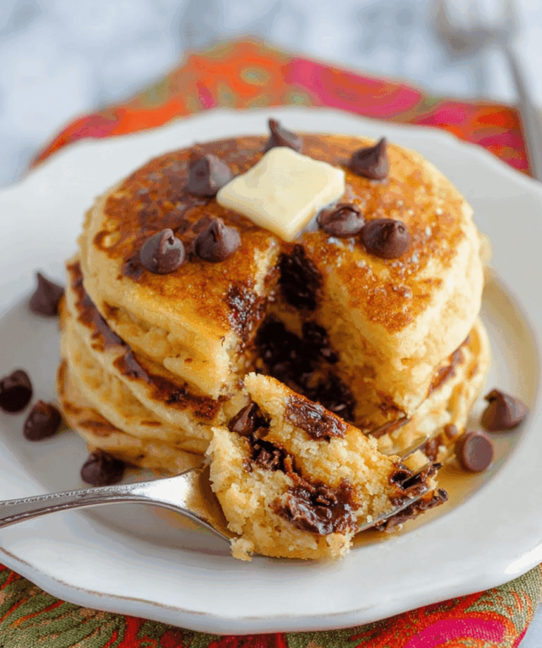 Pumpkin Chocolate Chip Pancakes Recipe