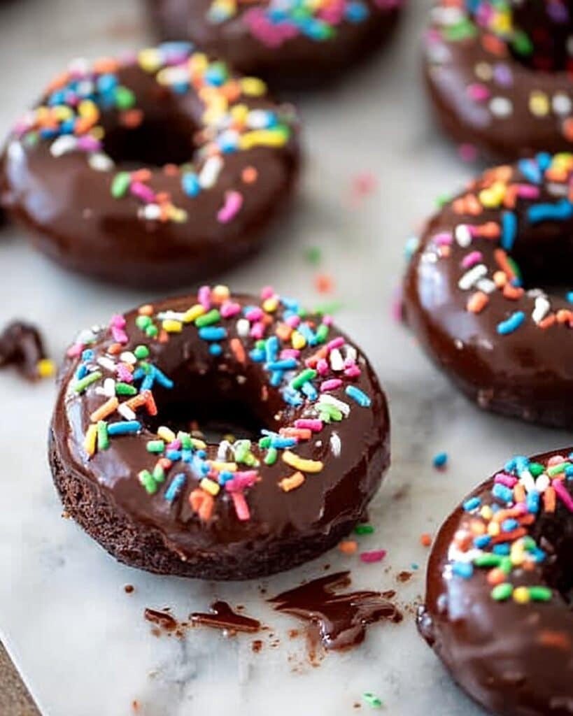 Chocolate Sprinkle Donuts Recipe
