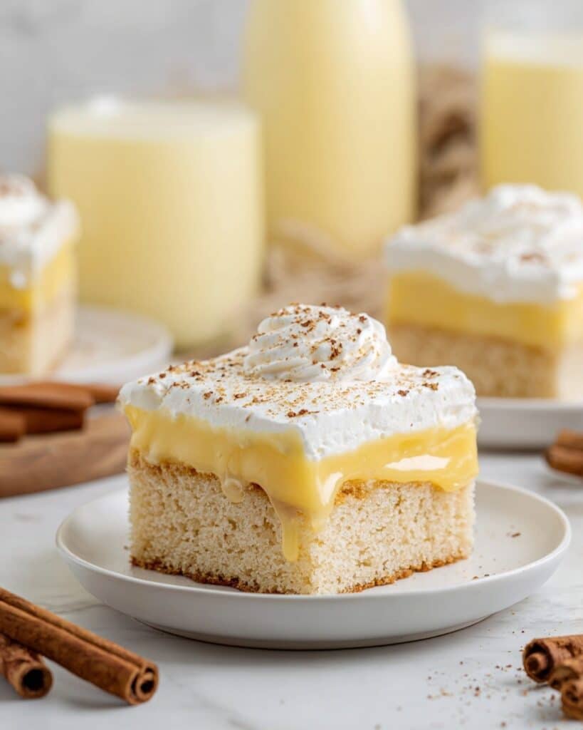Eggnog Poke Cake Recipe
