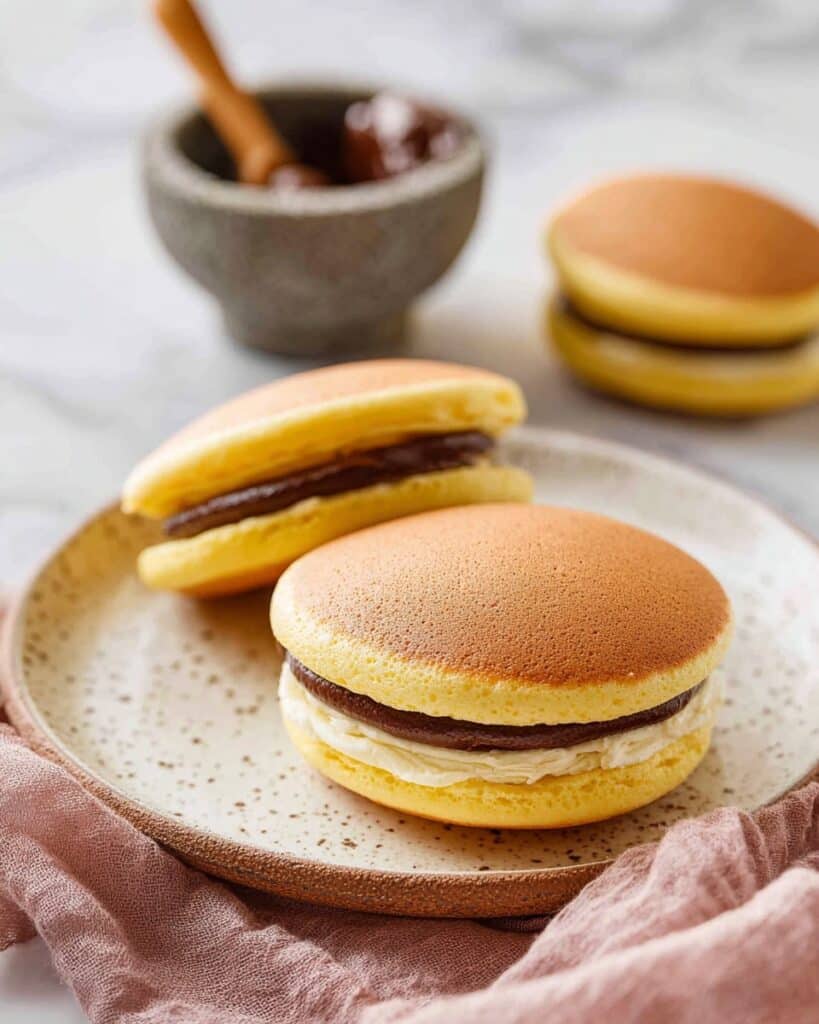 Homemade Dorayaki with Sweet Azuki Bean Paste Recipe