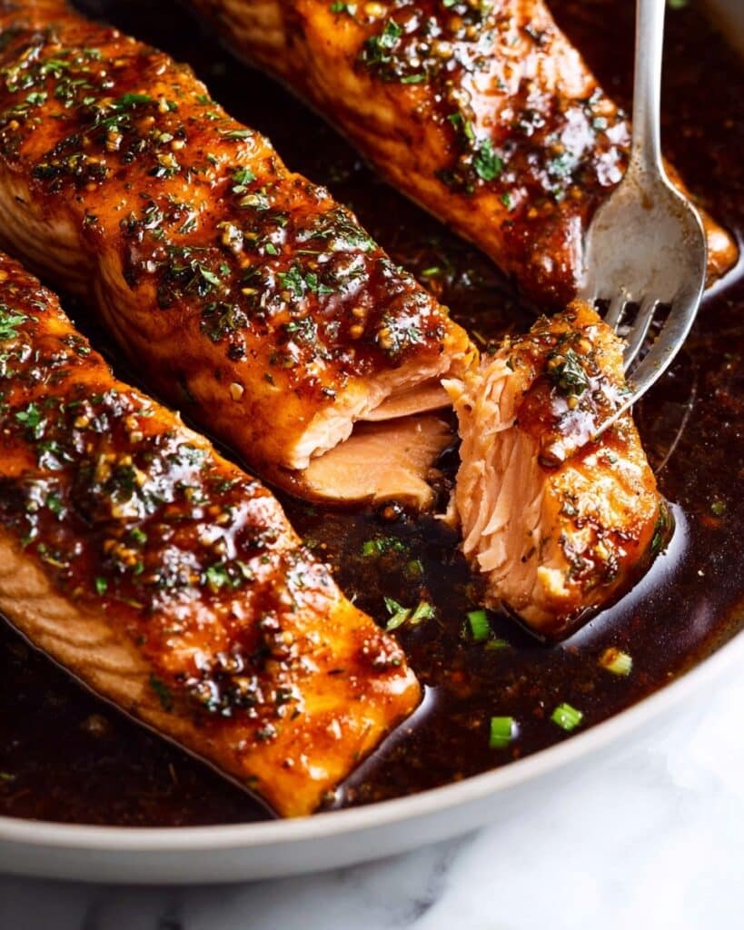 Honey Garlic Glazed Salmon Recipe