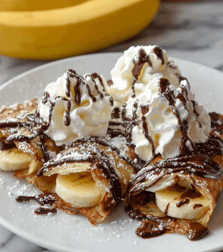 Nutella Banana Dessert Egg Rolls Recipe