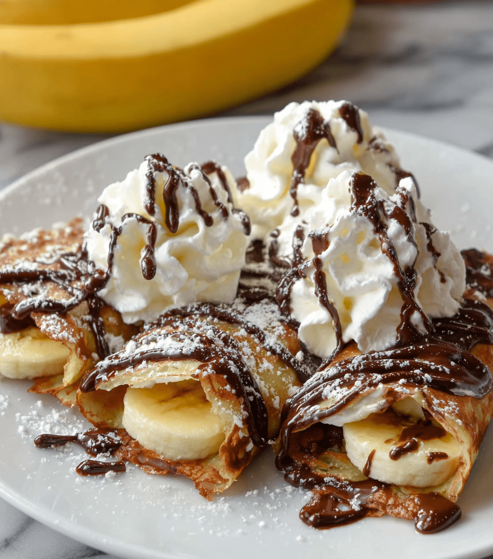 Nutella Banana Dessert Egg Rolls Recipe