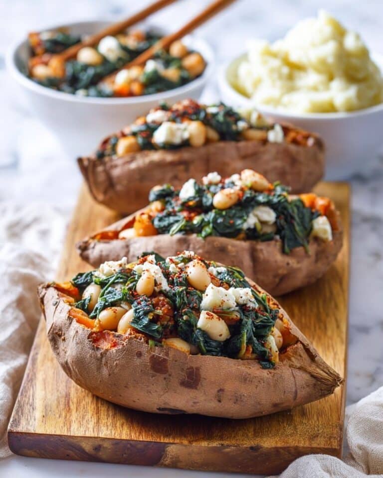 Spinach and Feta Stuffed Sweet Potatoes Recipe