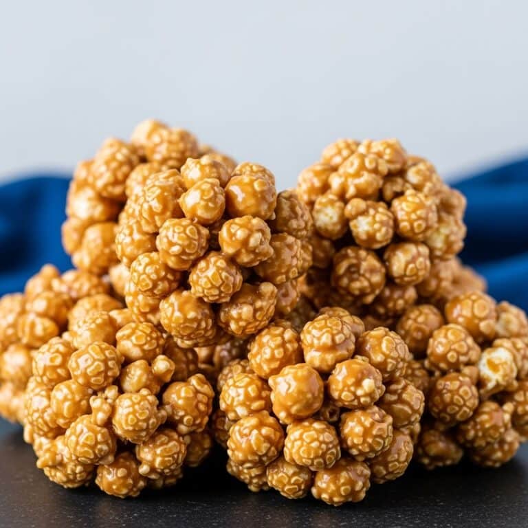 Peanut Butter Popcorn Balls Recipe