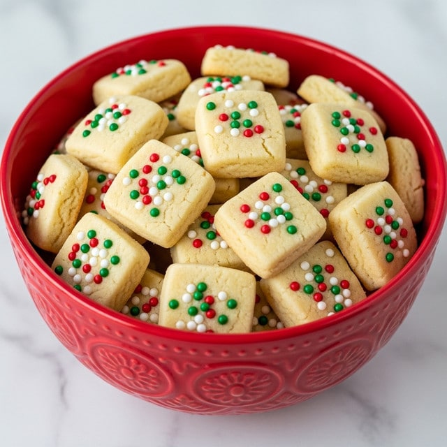 Mini Christmas Shortbread Cookies Recipe