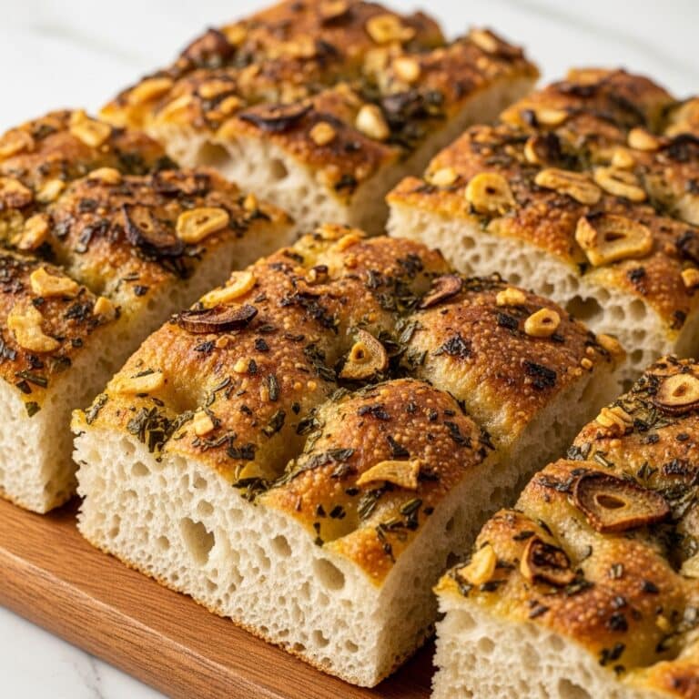 Big and Bubbly Stuffing Focaccia Recipe