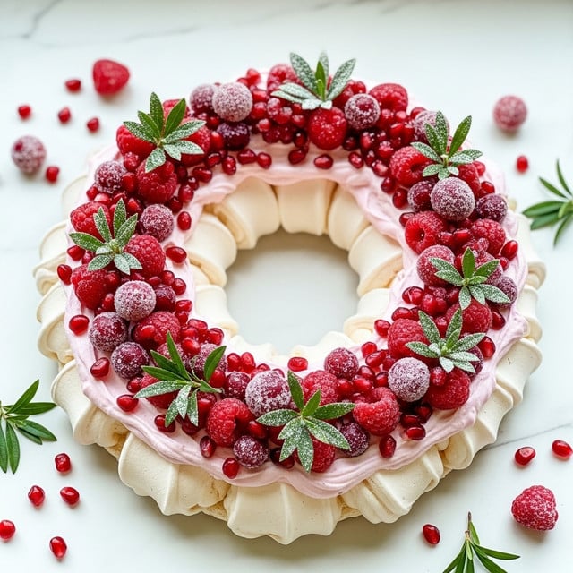 Christmas Wreath Pavlova Recipe
