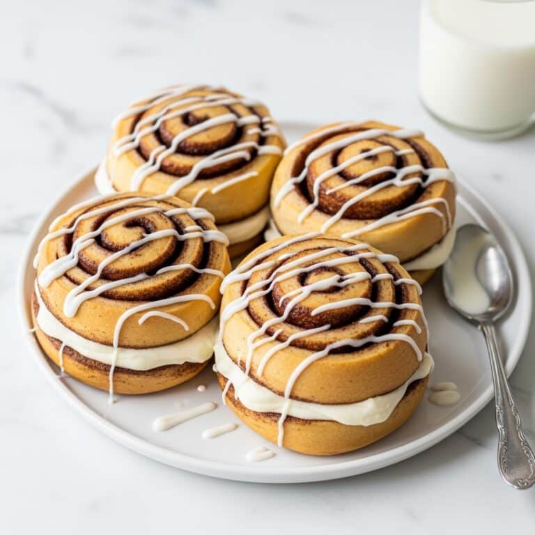 Cinnamon Roll Ice Cream Sandwiches Recipe