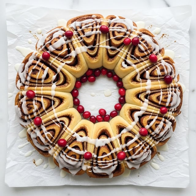 Cinnamon Roll Wreath Recipe
