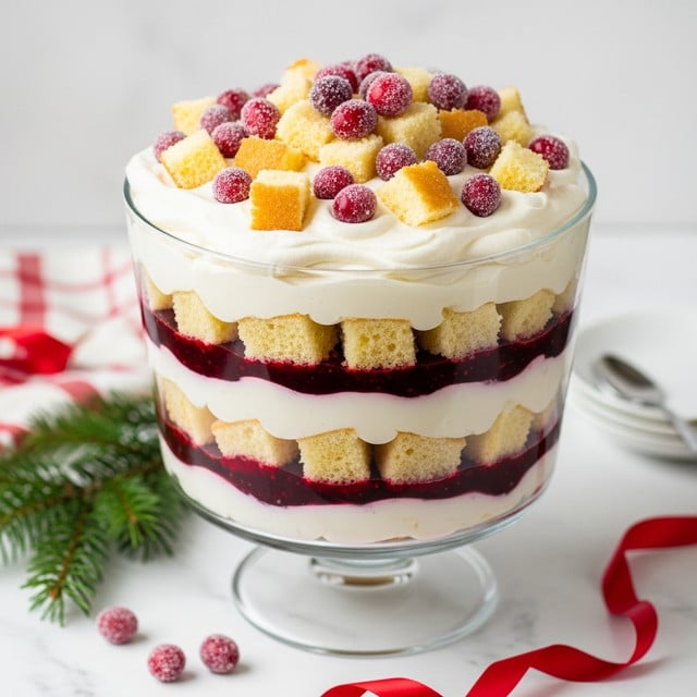 12 Layers Of Christmas Cranberry Trifle Recipe