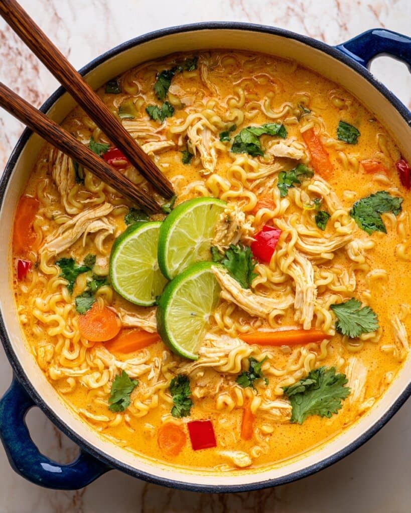 Creamy Chicken Ramen Soup Recipe
