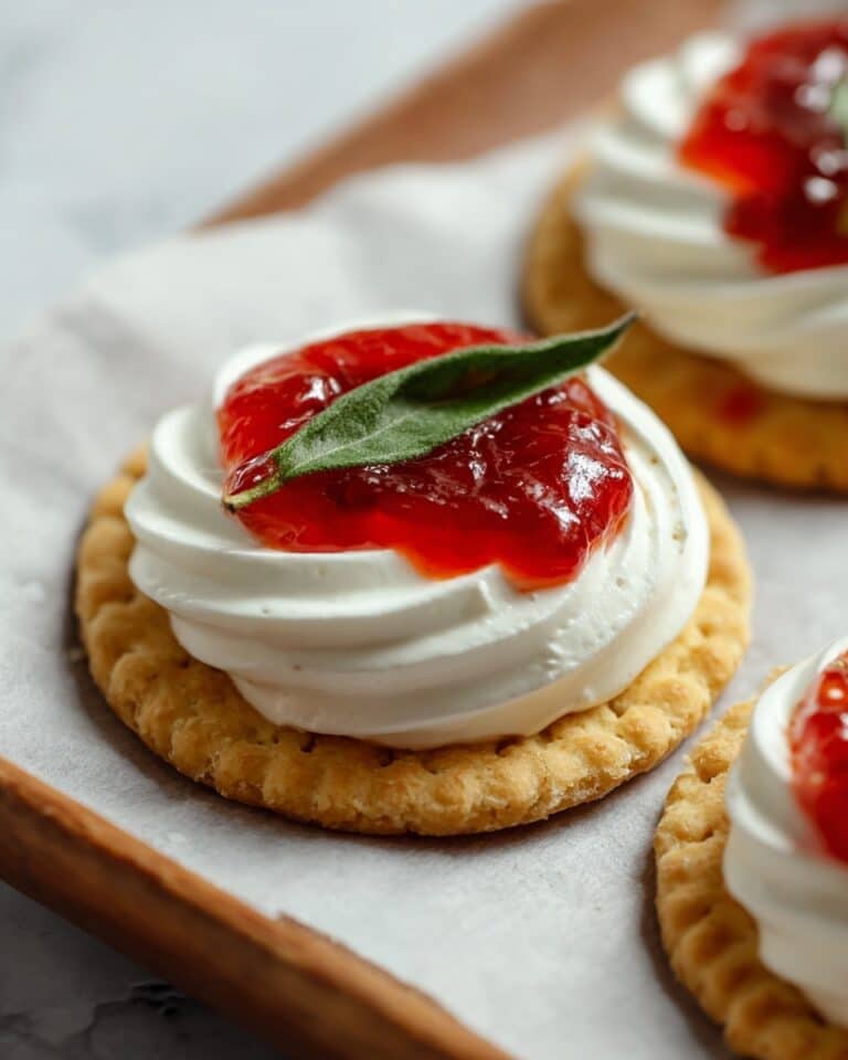 Cranberry Honey Goat Cheese Appetizer with Sage and Toasted Pecans Recipe