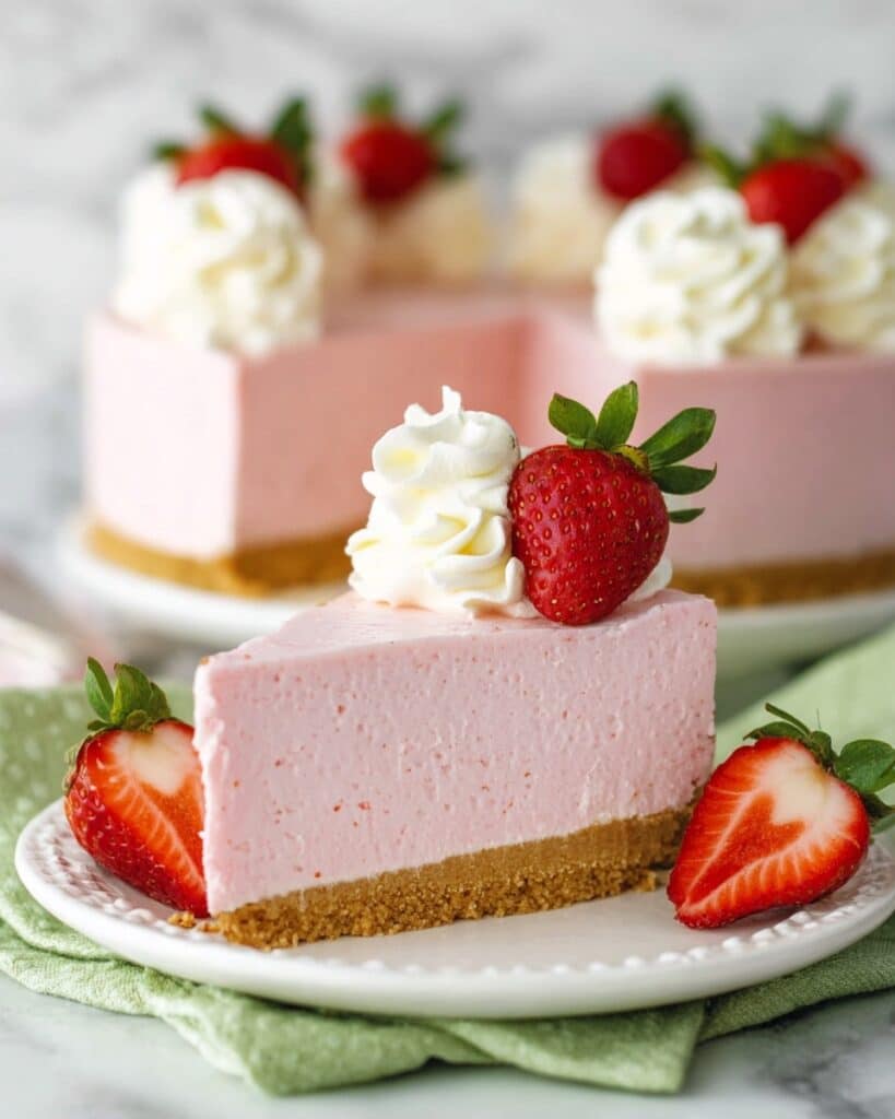 No Bake Strawberry Cheesecake Recipe