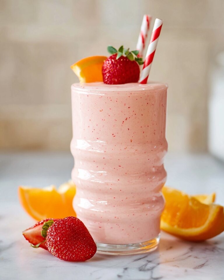 Banana Strawberry Orange Cottage Cheese Smoothie Recipe