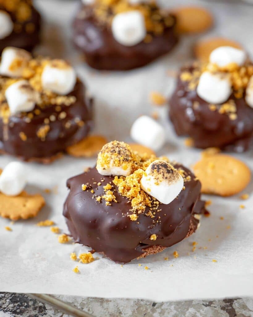 Frozen S’more Yogurt Clusters Recipe