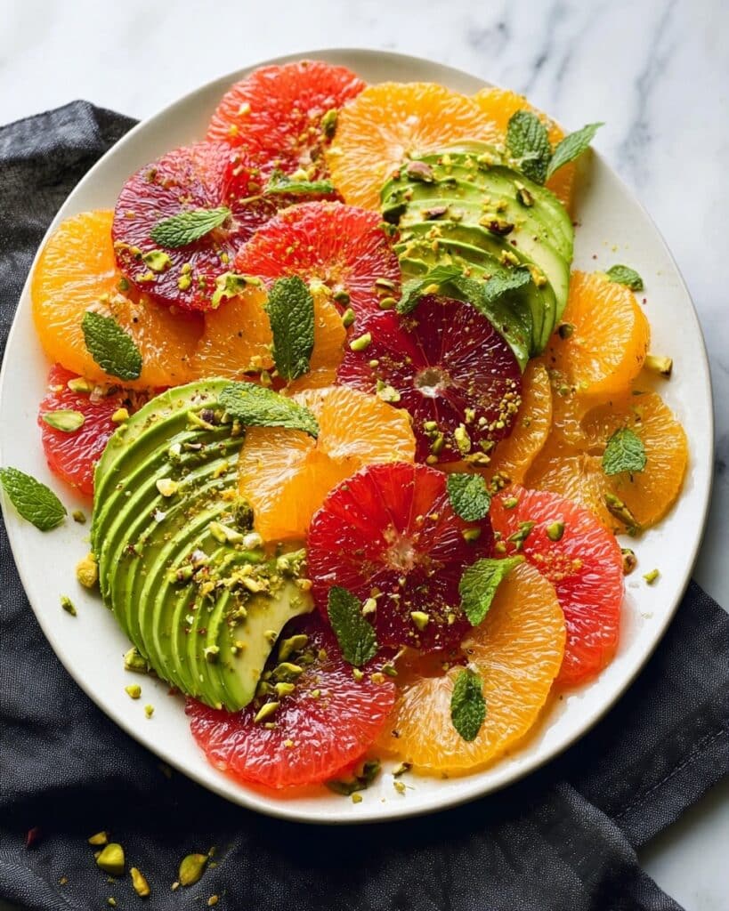 Citrus Avocado Salad with Pistachios and Mint Recipe