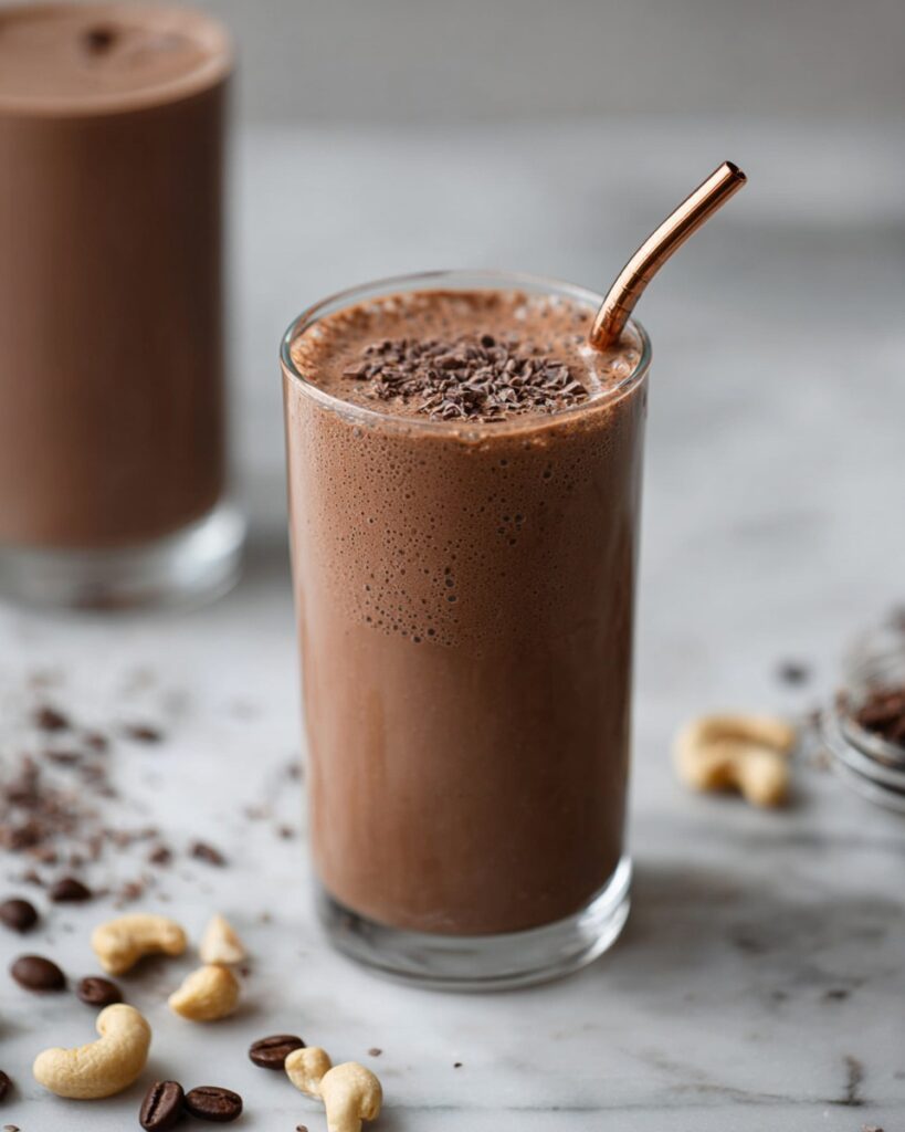 Mocha Cold Brew Cashew Smoothie Recipe