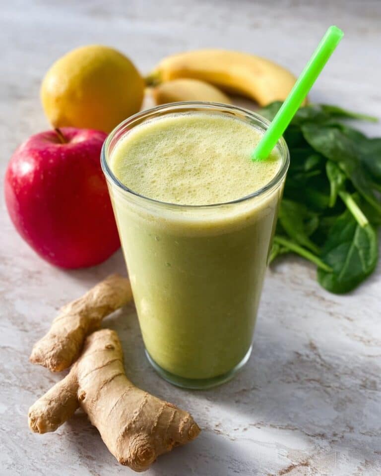 Lemon, Ginger, and Spinach Smoothie Recipe