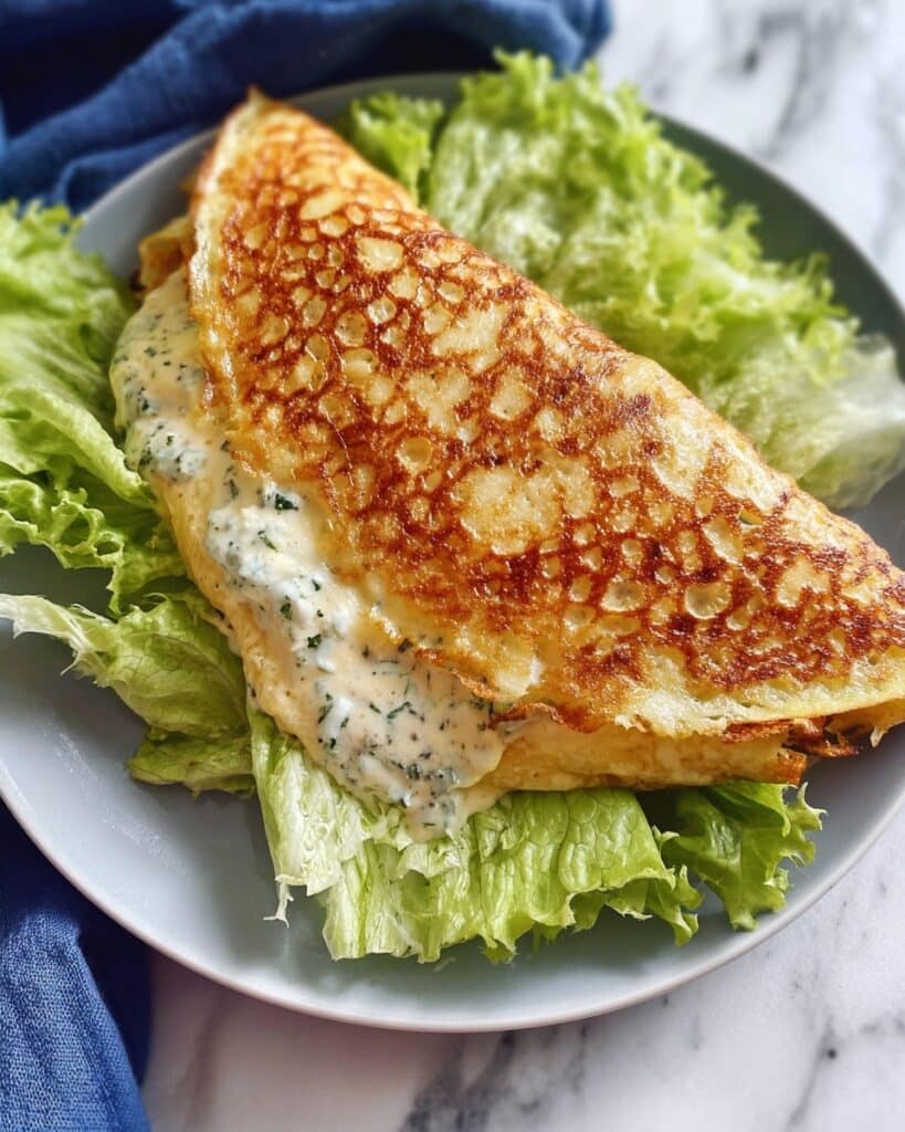 Shrimp Crêpes with Creamy Dill Sauce and Cheese Recipe