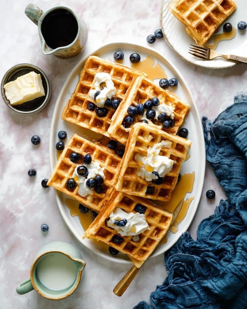 Homemade Buttermilk Waffles Recipe